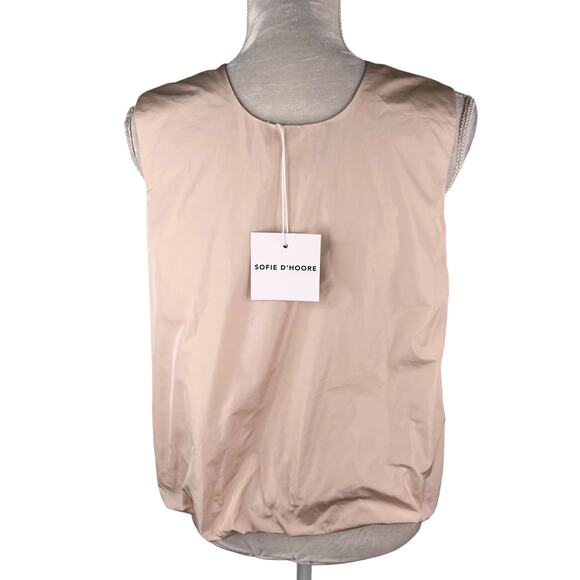 Sofie D'Hoore Boom Pota Cropped Sleeveless Top Nude 38 New - Picture 2 of 15